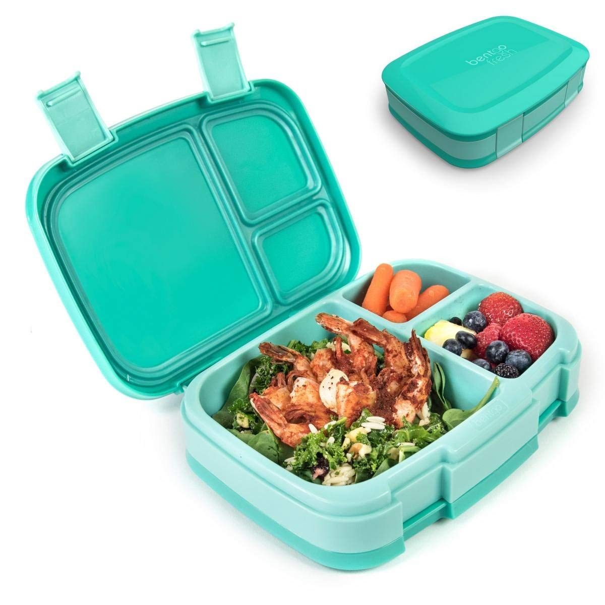 Bentgo Fresh (Blue) – Leak-Proof & Versatile 4-Compartment Bento-Style ...